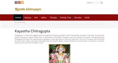 Desktop Screenshot of kayasthachitragupta.com